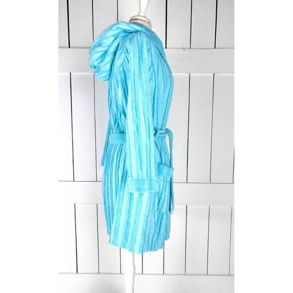 Mark Travers terry cloth cotton hooded bath spa robe - Picture 5 of 7